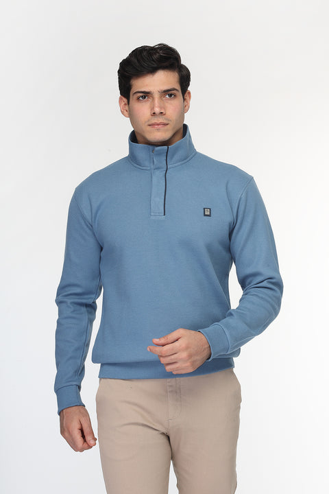Regular Fit Sweat Shirt Blue