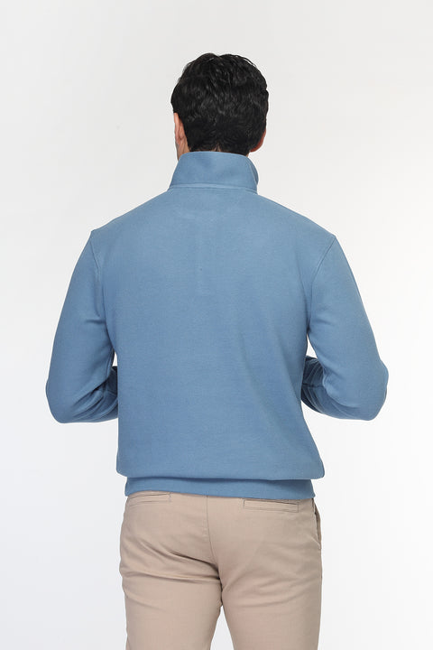 Regular Fit Sweat Shirt Blue