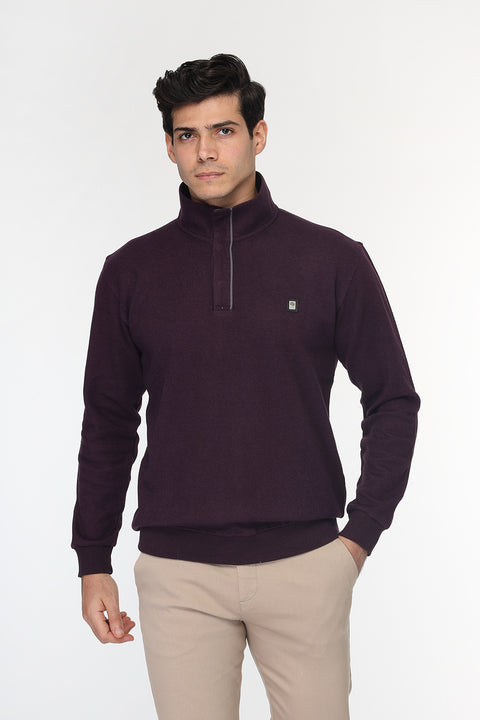 Regular Fit Sweat Shirt Maroon