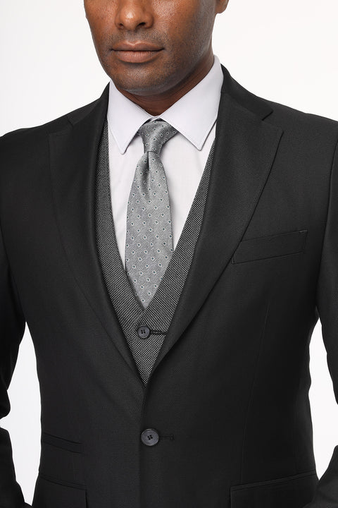 Slim Fit Suit Dark Gray