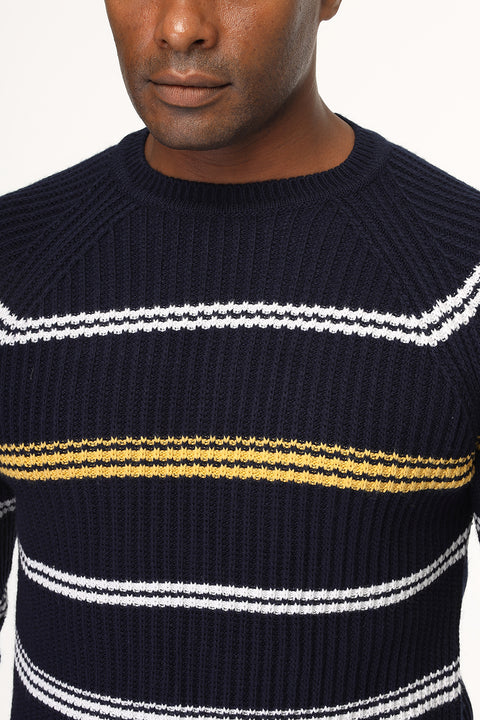 Regular Fit Pullover Dark Blue
