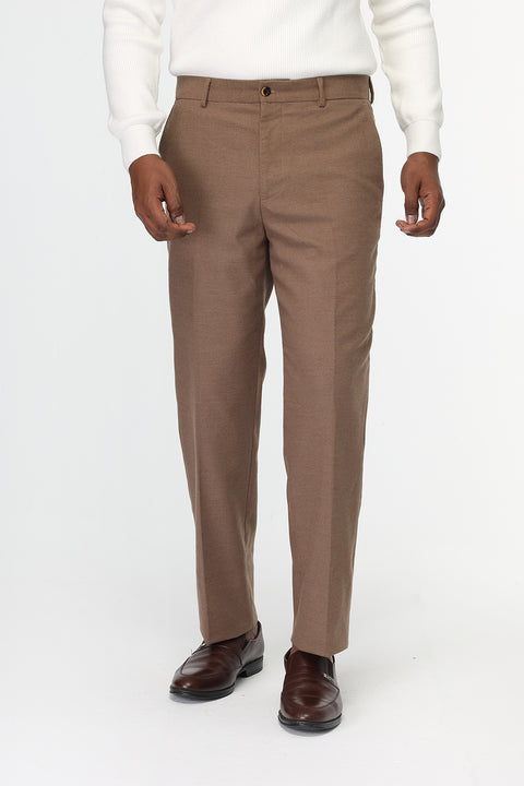 Regular Fit Classic Pants Beige