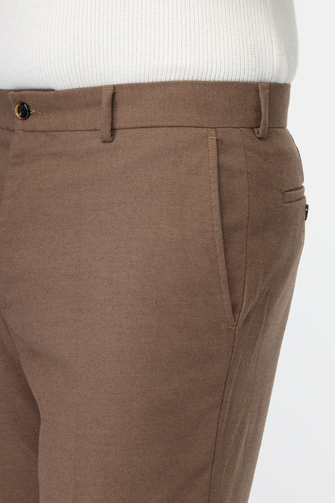 Regular Fit Classic Pants Beige