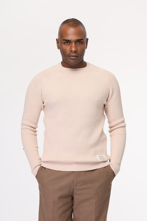 Slim Fit Pullover Beige