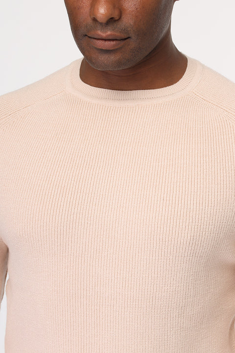 Slim Fit Pullover Beige