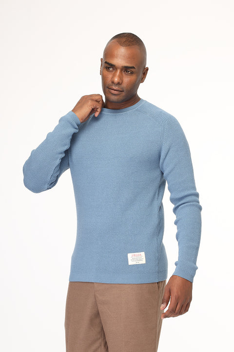 Slim Fit Pullover Blue