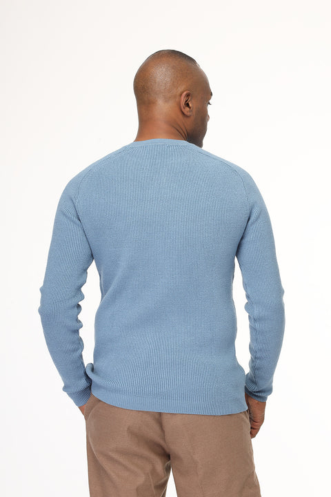 Slim Fit Pullover Blue