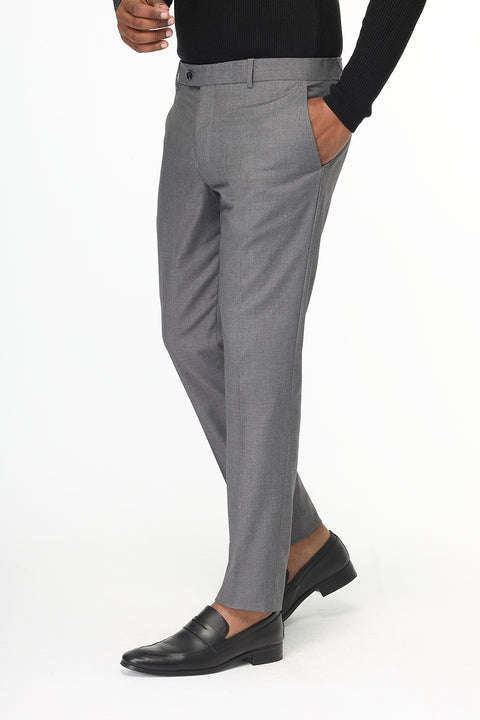 Slim Fit Classic Pants Gray