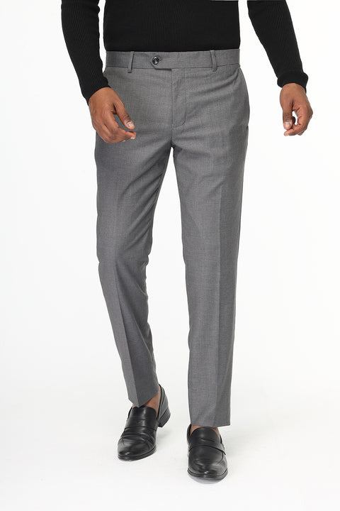 Slim Fit Classic Pants Gray