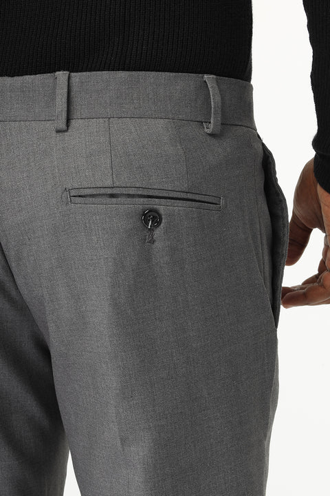 Slim Fit Classic Pants Gray