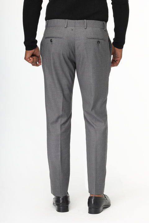Slim Fit Classic Pants Gray