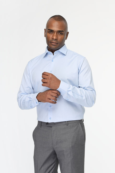 Classic Shirt Regular Fit 100% Cotton Light Blue