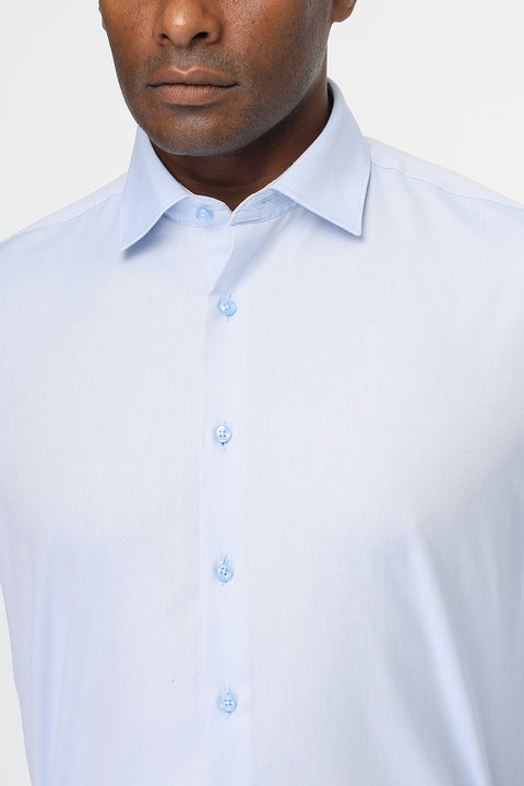 Classic Shirt Regular Fit 100% Cotton Light Blue