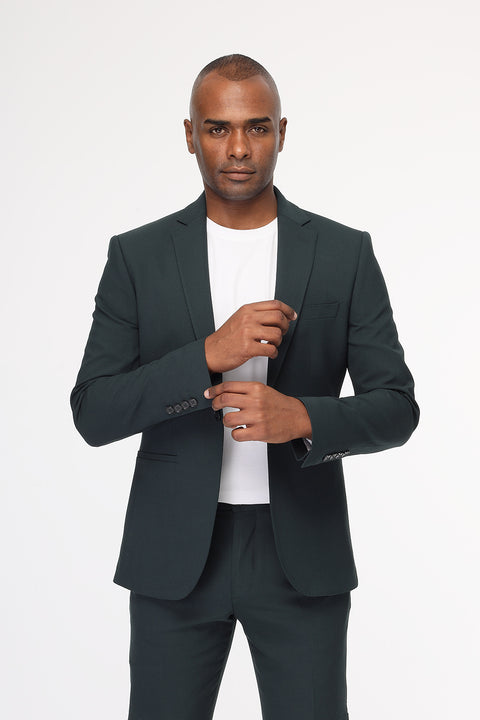 Skinny Fit Suit Green