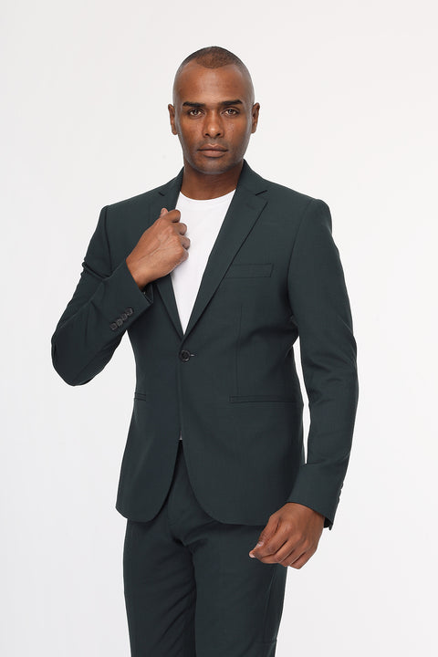 Skinny Fit Suit Green