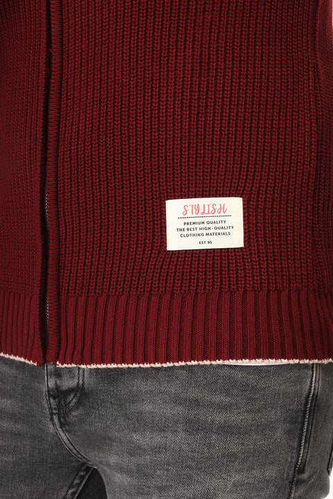 Regular Fit Pullover Maroon