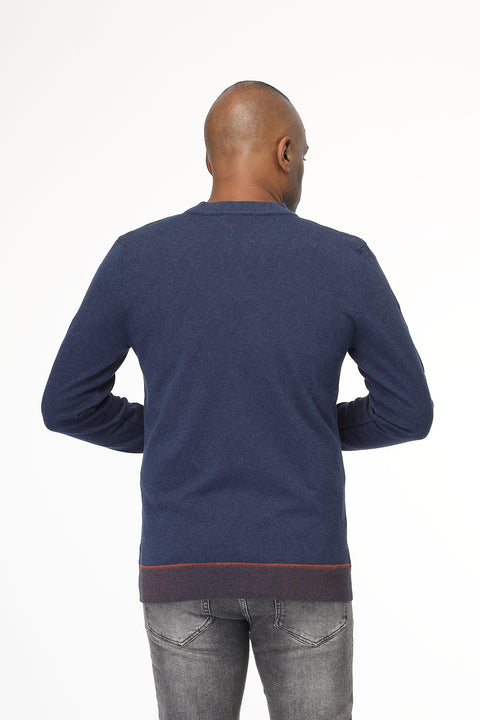 Regular Fit Pullover Dark Blue