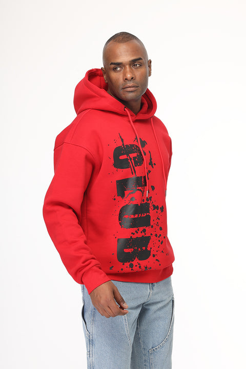 Over Size Sweat Shirt Red