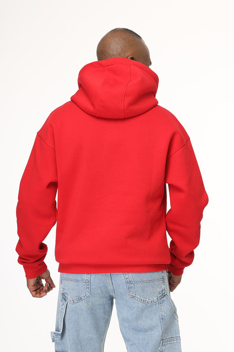 Over Size Sweat Shirt Red