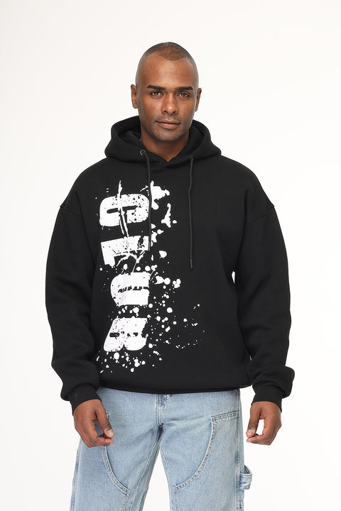 Over Size Sweat Shirt Black