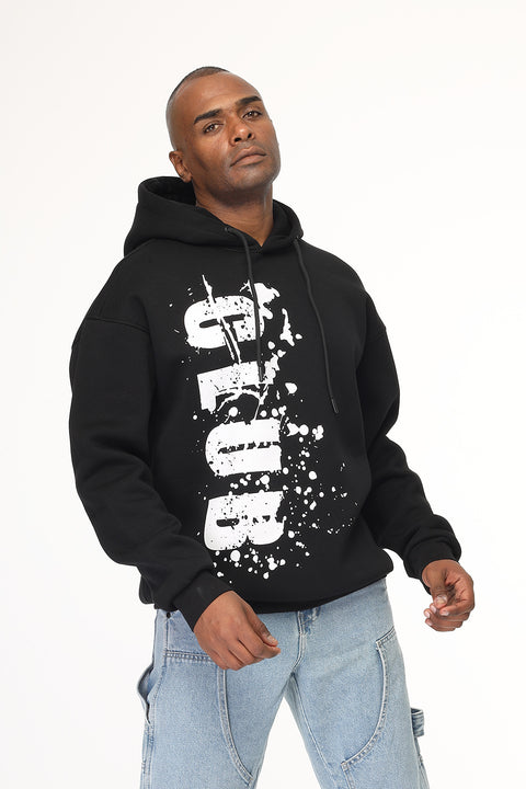 Over Size Sweat Shirt Black