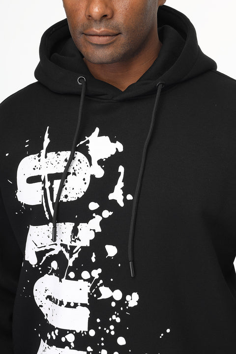 Over Size Sweat Shirt Black