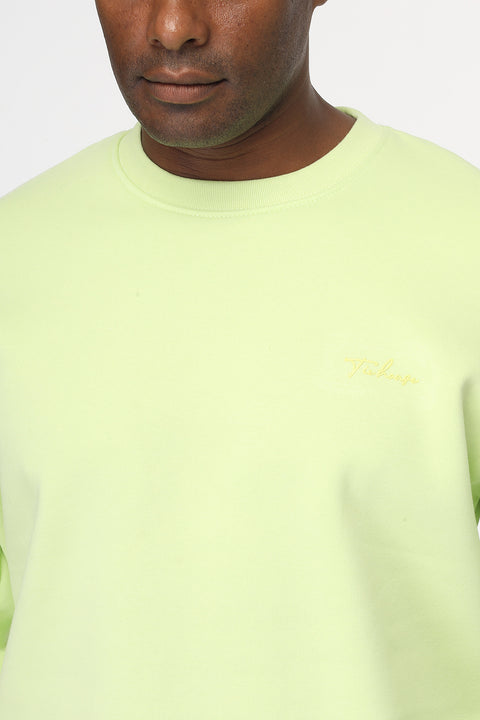 Regular Fit Sweat Shirt Light Green