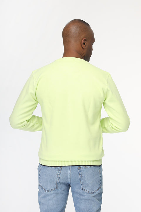Regular Fit Sweat Shirt Light Green