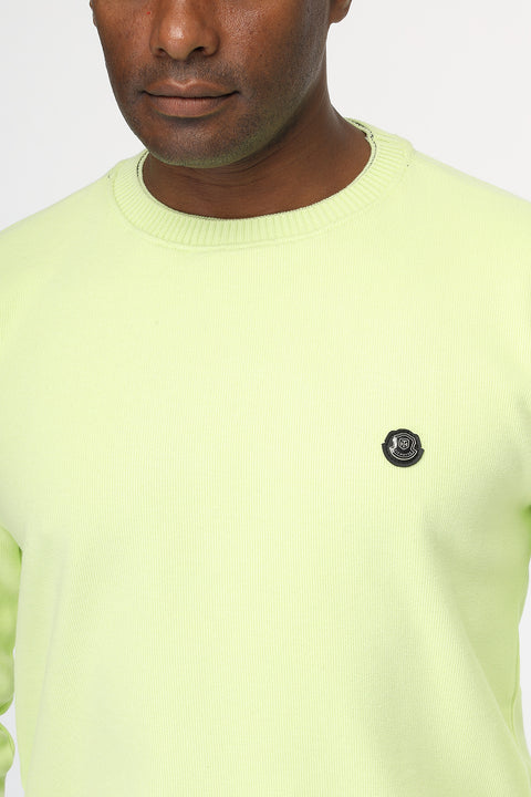 Regular Fit Sweat Shirt Light Green