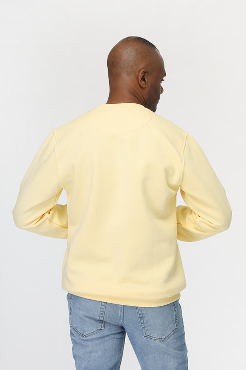 Regular Fit Sweat Shirt Yellow