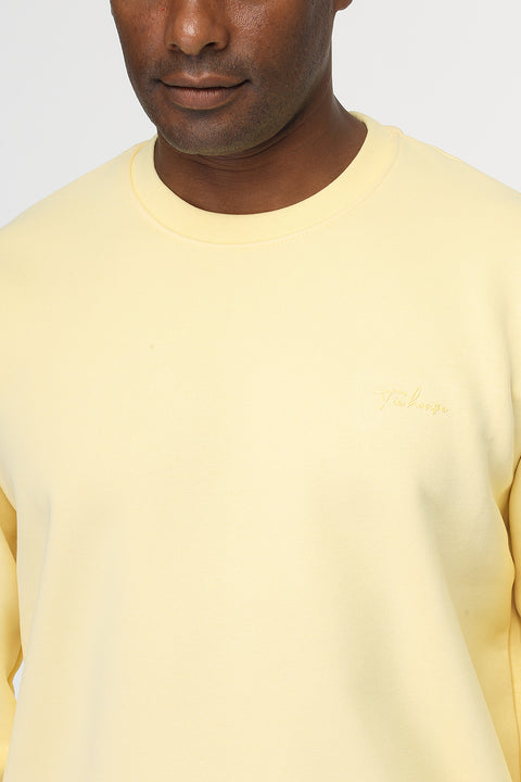 Regular Fit Sweat Shirt Yellow