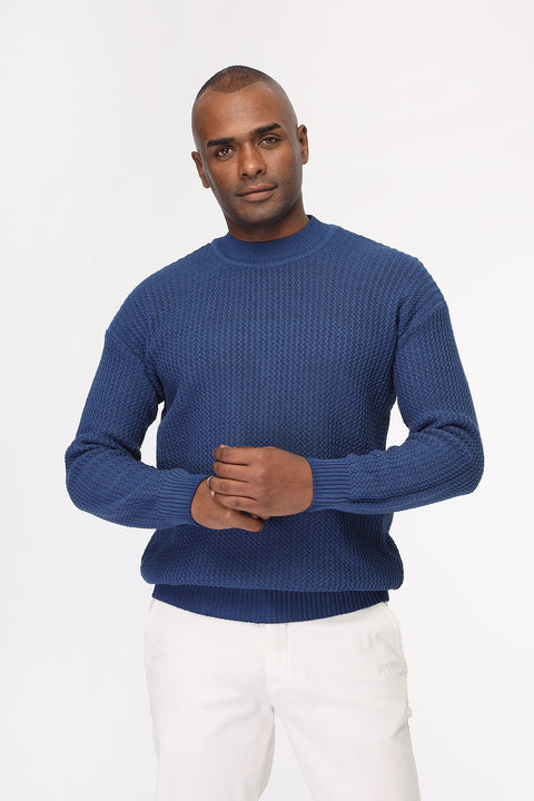 Regular Fit Pullover Dark Blue