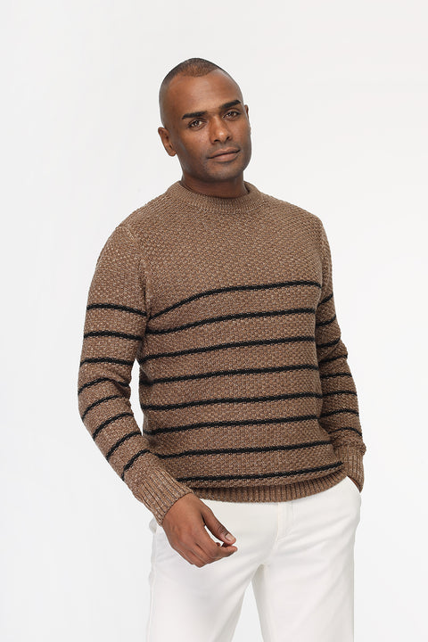 Regular Fit Pullover Brown