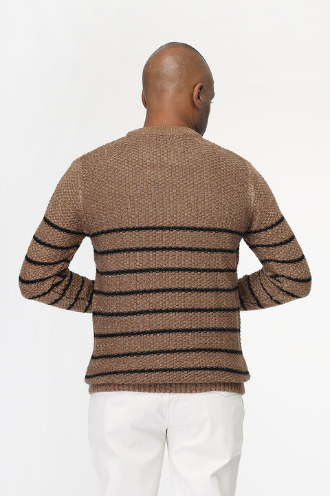 Regular Fit Pullover Brown
