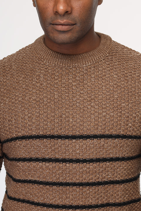 Regular Fit Pullover Brown