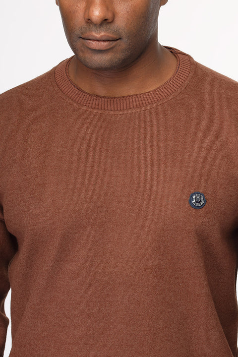 Regular Fit Sweat Shirt Orange