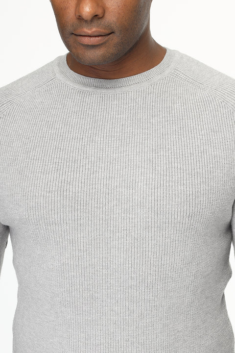 Slim Fit Pullover Gray