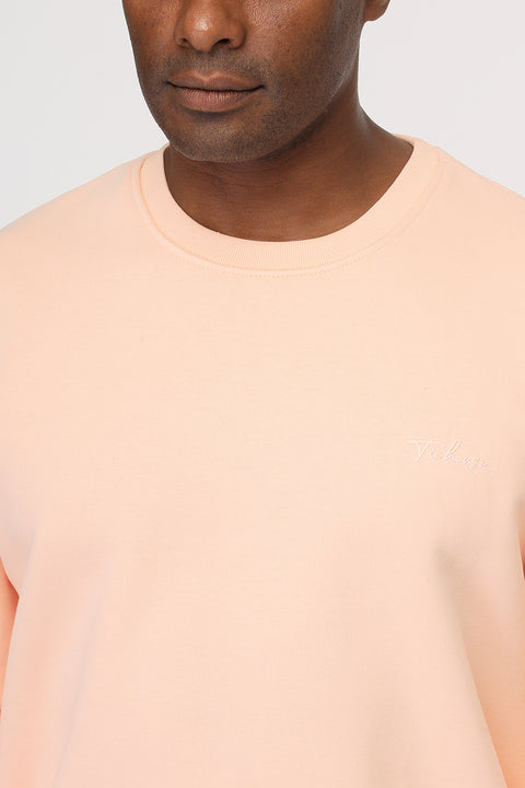 Regular Fit Sweat Shirt Orange