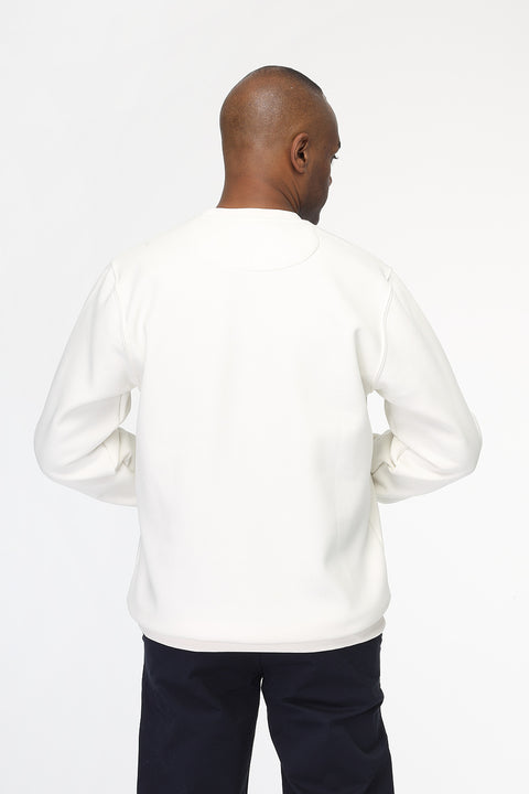 Regular Fit Sweat Shirt Off White