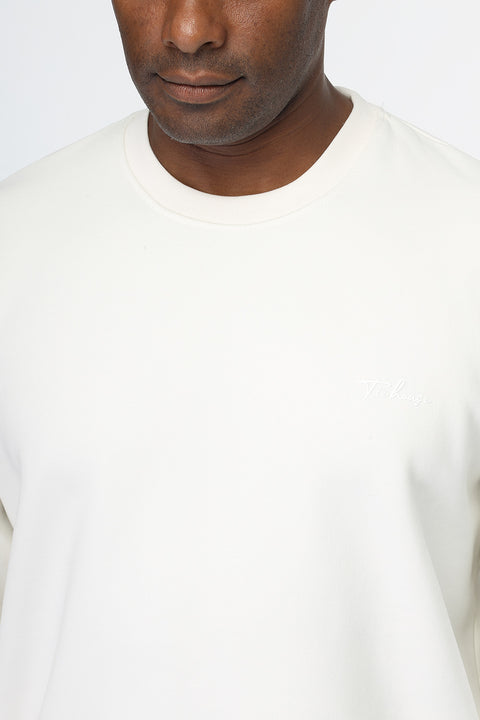 Regular Fit Sweat Shirt Off White