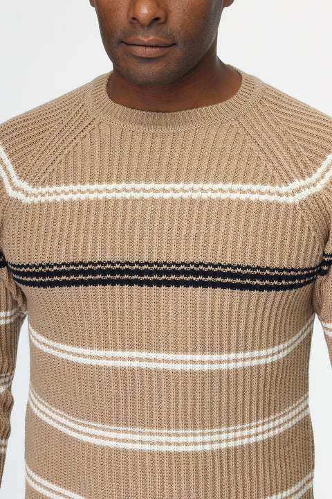 Regular Fit Pullover Beige