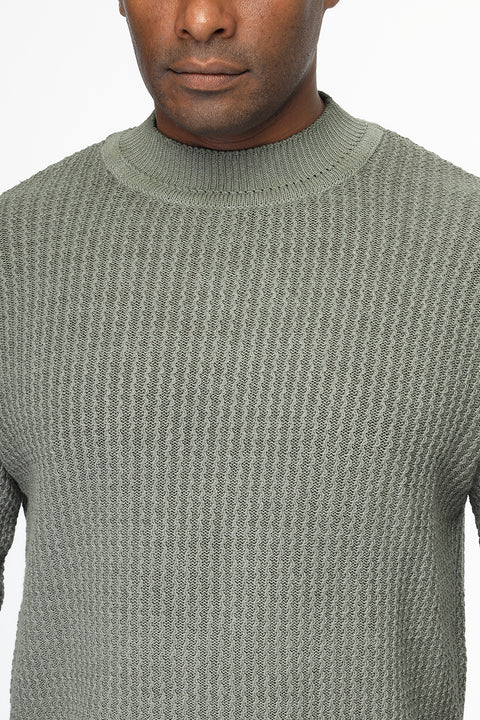 Regular Fit Pullover Green