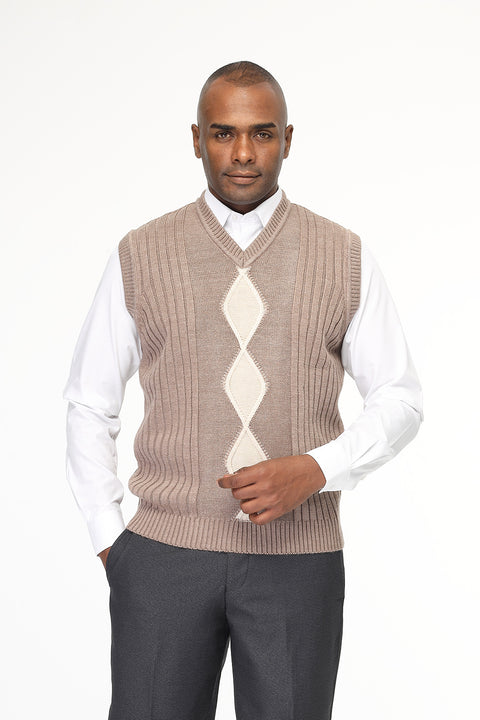 Regular Fit Gilet Beige