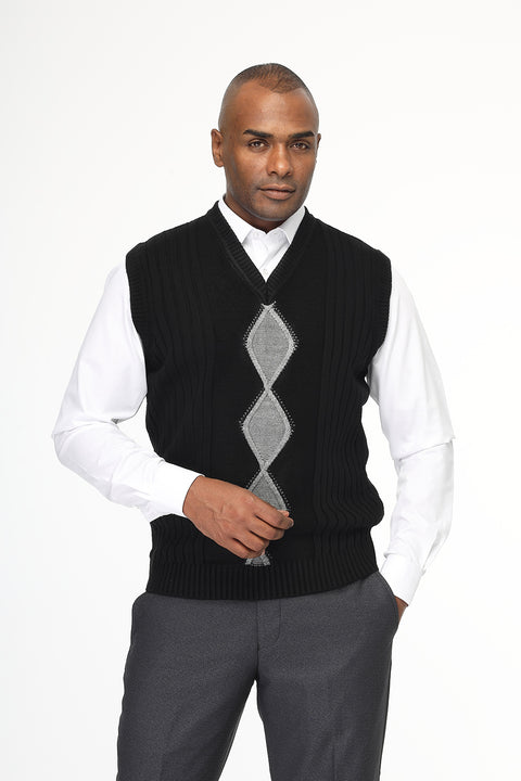 Regular Fit Gilet Black