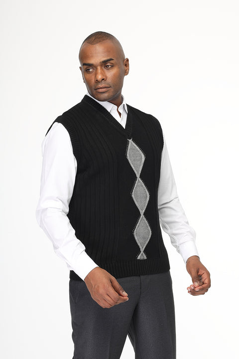 Regular Fit Gilet Black