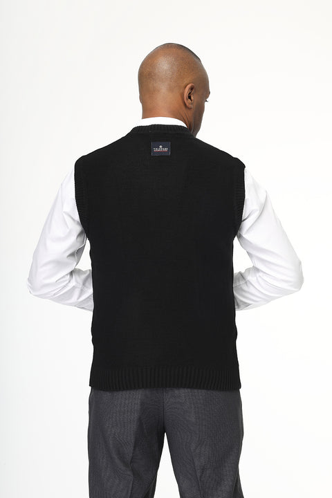 Regular Fit Gilet Black