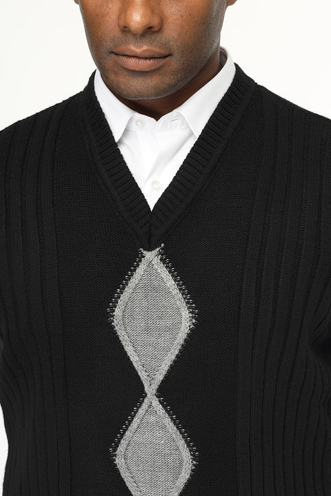 Regular Fit Gilet Black