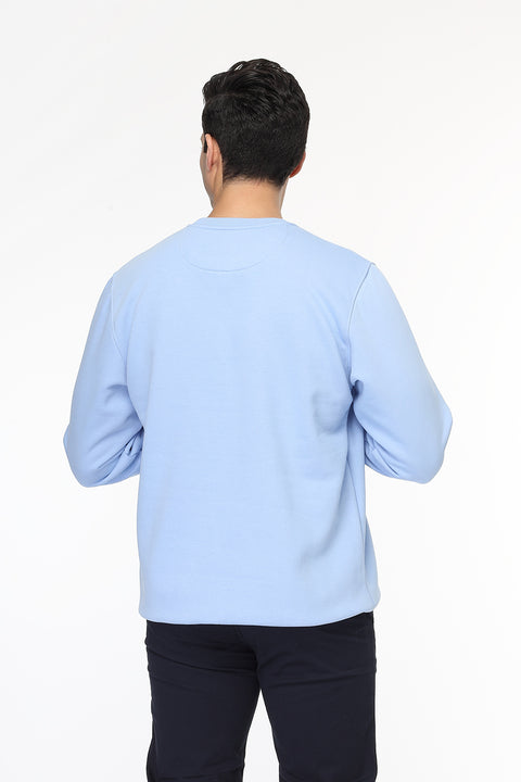 Regular Fit Sweat Shirt Light Blue
