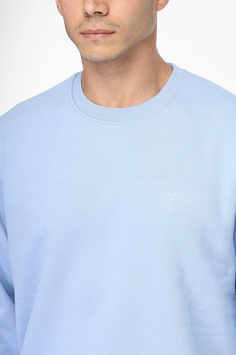 Regular Fit Sweat Shirt Light Blue
