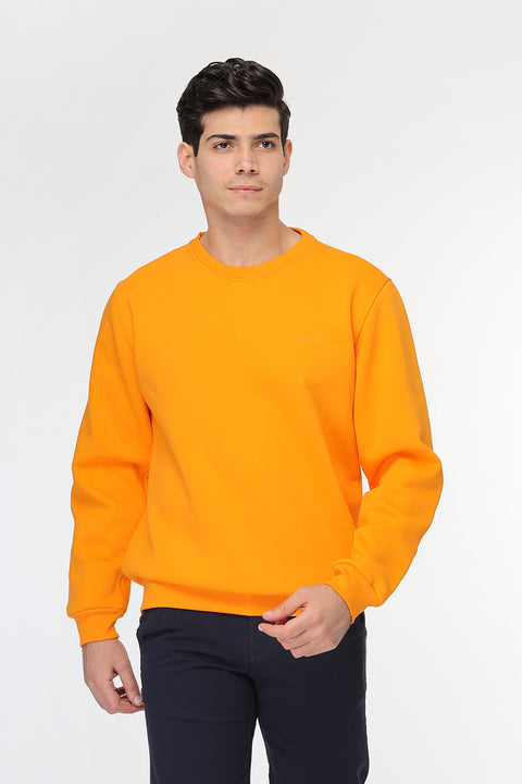 Regular Fit Sweat Shirt Orange